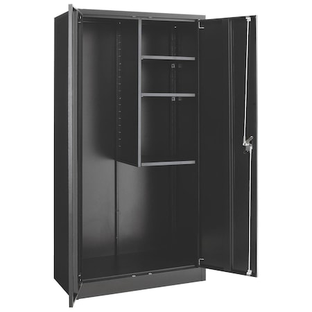 Global Industrial Industrial Storage Cabinet, 72 in H, 36 in W, Black 269902BK